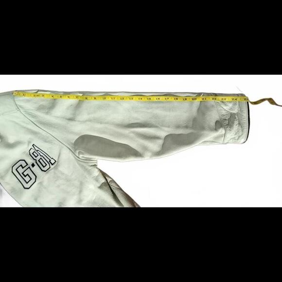 Y2k Vintage 80's‎ Guess G-81 Varsity Men's or Women's Leather Jacket Size L - Picture 12 of 15